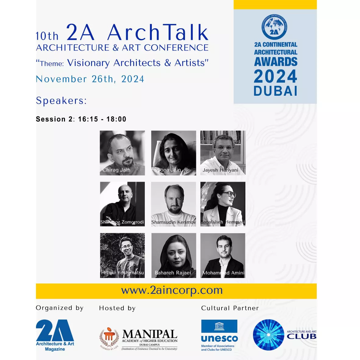 Exciting News from Zomorrodi & Associates: Shahrooz Zomorrodi to Speak at 10th 2A Arch Talk on Visionary Architecture and Sustainability